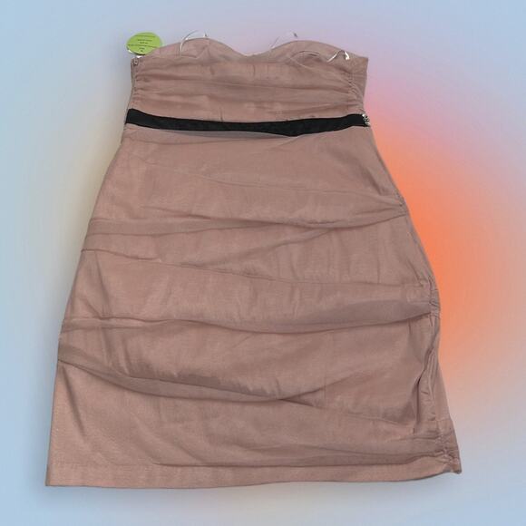 WINDSOR Women’s 9 (juniors) Muave / Pink Strapless Dress - Picture 4 of 7